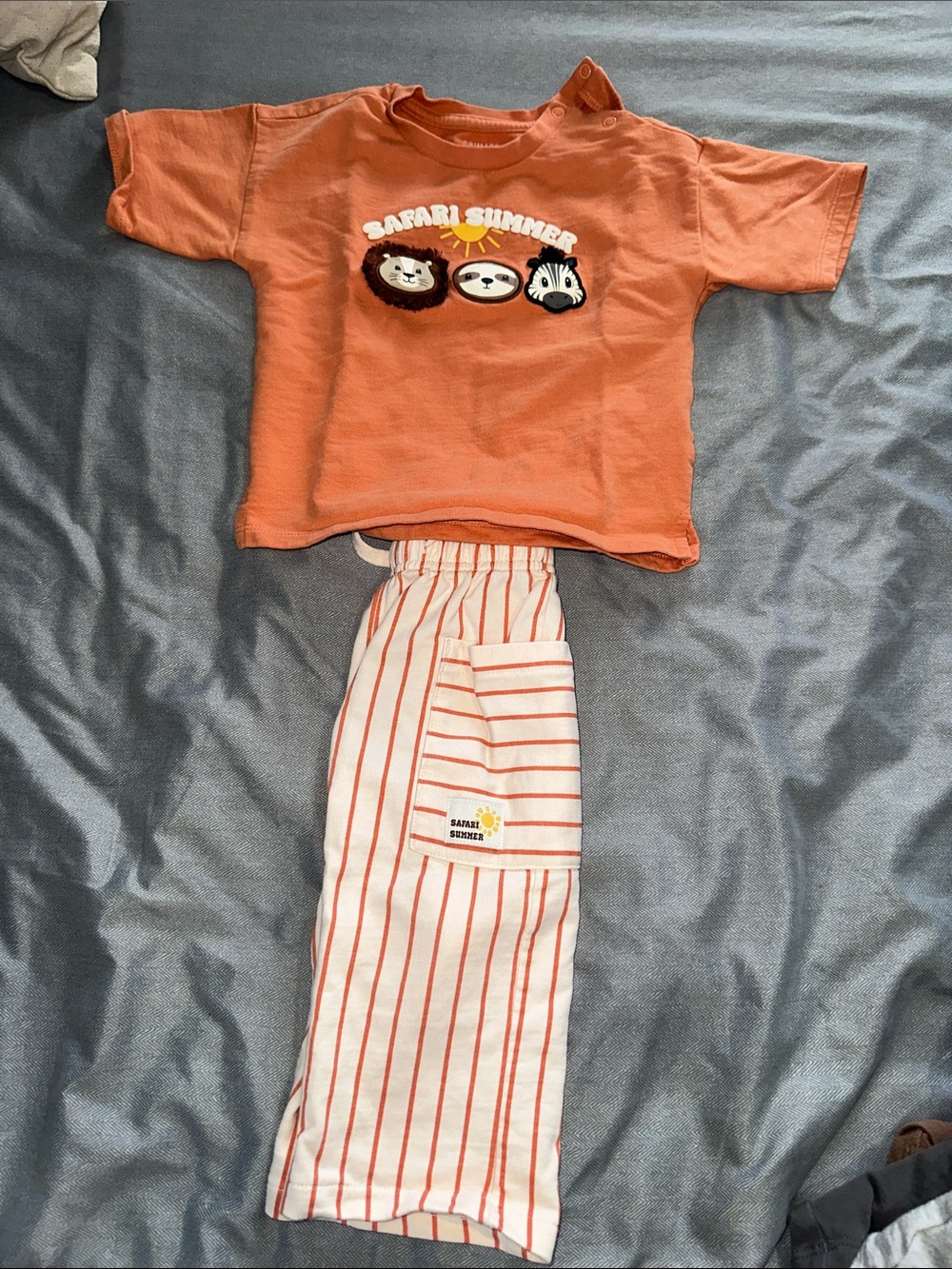 Toddler Orange 'Safari Summer' Set